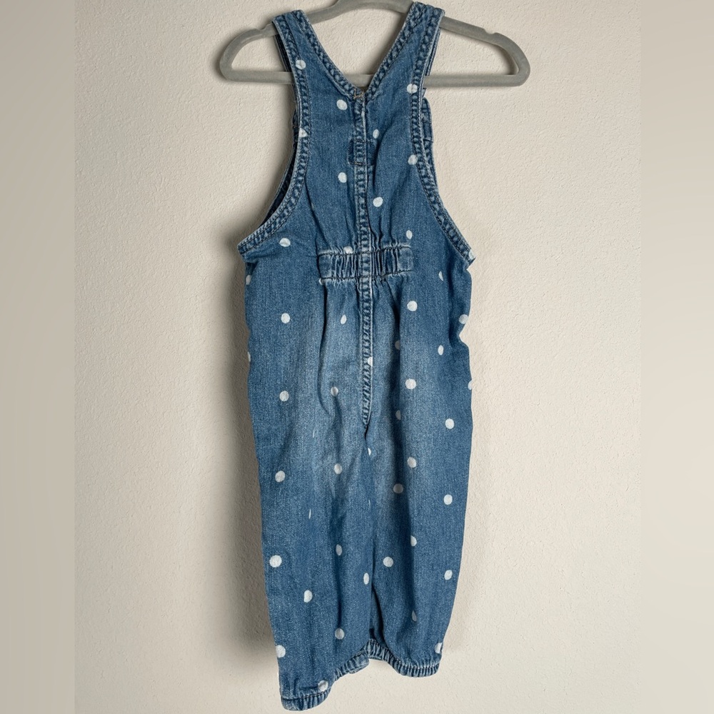 ✨ 2 for $20✨ 
EUC Baby Gap 100% organic cotton denim overalls size 12-18 Mos - Picture 4 of 6